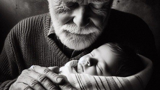 Old Man with baby